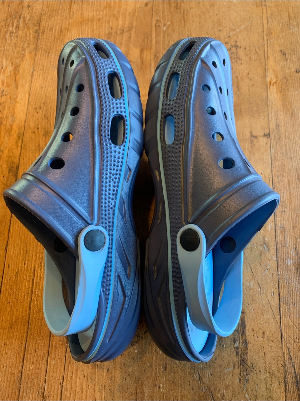 Navy Blue Slip-On Clog Sandals - Picture 8 of 16